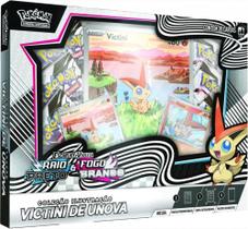 Box Pokémon EV10.5 Fogo Branco E Raio Preto Victini Copag