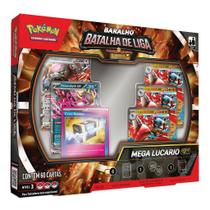 Box Pokemon Mega Lucario Ex Batalha De Liga Com 60 Cartas
