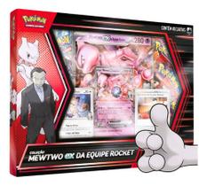Box Pokémon Mewtwo Ex Poder Da Equipe Rocket! Original Copag