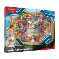 Box Pokémon TCG Coleção Megaevolução Fogo Fantasmagórico Mega Kangaskhan EX Amigos de Jornada Cartas