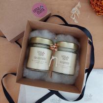 Box Presente Gratidão e Amor com Velas Aromáticas