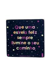 BOX QUE UMA ESTRELA FELIZ SEMPRE ILUMINE SEU CAMINHO 12x12cm BOX QUE UMA ESTRELA FELIZ SEMPRE ILUMINE SEU CAMINHO 12x12cm