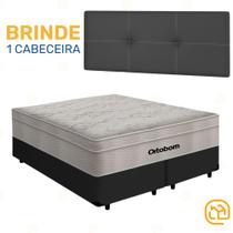 Box Queen Preta + Cabeceira Painel Iris Preta + Colchão De Molas AirTech SpringPocket 158cm Box Queen Preta + Cabeceira Painel Iris Preta + Colchão De Molas AirTech SpringPocket 158cm