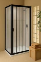 Box Sanfonado De Canto Até 1,00 L X 1,00 L X 1,85 Preto