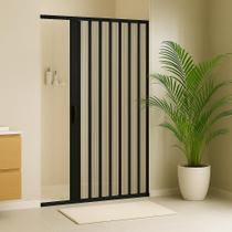 Box Sanfonado Translucido Bcf Pvc 1,30 Lag X 1,85 Alt Preto