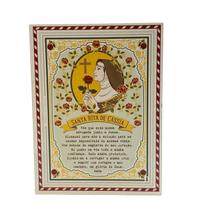 Box Santa Rita de Cassia em MDF 15x20CM