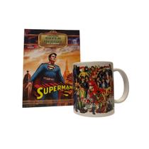 Box slim superman coleção super heróis do cinema- ed colecionador + caneca