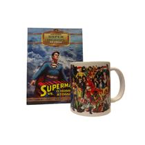 Box slim superman vs o homem atômico coleção super heróis do cinema ed. colecionador + caneca