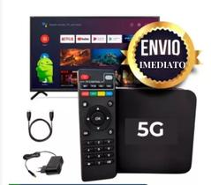 Box Smart 4k Plus Wifi Android Para Tv Simples Sem Smart SMARTPLUS