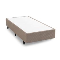 Box Solteirão Herval Idea, Suede Bege, 39x193x203 cm