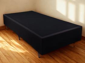 Box Solteiro 0,88x1,88x0,30m Norraum Veludinho Preto
