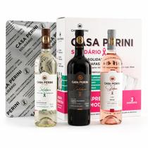 Box Vinhos Fino Solidário Casa Perini 3 Rótulos 750ml