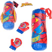 Boxe / par de luva com saco de pancada homem aranha/spider man - ETITOYS