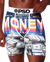 Boxer Briefs PSD sobre o dinheiro para homens, multicolorida