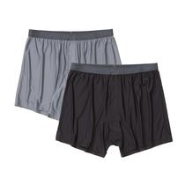 Boxer ExOfficio Give-N-Go 2.0 para homens em aço ônix/preto XL