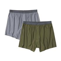 Boxer ExOfficio Give-N-Go 2.0 para homens, pacote com 2 unidades Steel Onyx/Nori Boxer ExOfficio Give-N-Go 2.0 para homens, pacote com 2 unidades Steel Onyx/Nori