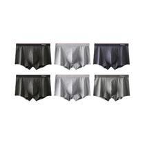 Boxers Antibacterianos De Algodão Para Homens 6 Peças Roupa Íntima Listrada MiiOW Boxers Antibacterianos De Algodão Para Homens 6 Peças Roupa Íntima Listrada MiiOW