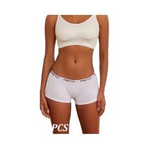 Boxers De Algodão Para Mulheres plus Size, Sem Costura, Em Seda Gelada, Conjunto De 4 Peças Em Cores