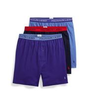 Boxers de malha Polo Ralph Lauren Classic Fit, pacote com 3 unidades para homens
