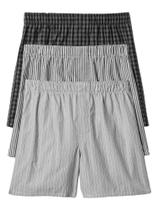 Boxers GAP Hombre Paquete de 3 Negro Verdadero Multicolor Talle S 100% Algodón