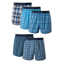 Boxers Hanes masculinos sem etiqueta com cintura exposta, pacote com 6 Boxers Hanes masculinos sem etiqueta com cintura exposta, pacote com 6