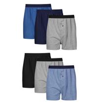 Boxers Hanes Soft Knit para homens, pacote com 6 unidades, que absorve a umidade