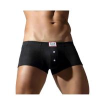 Boxers Masculinos De Cintura Baixa TAUWELL, Sexy, Com Bolsa Convexa Em U E Botão, Roupa Íntima