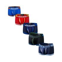 Boxers Masculinos De Malha Respirável Em Nylon 5 Peças Roupa Íntima Macia JOCKMAIL