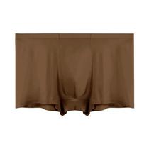 Boxers Masculinos De Seda Gelada Sem Costura Respirável Antibacteriano Roupa Íntima De Verão