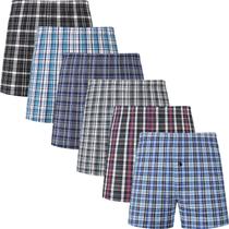 Boxers masculinos de tecido de algodão/poliéster JupiterSecret Pack 6 Boxers masculinos de tecido de algodão/poliéster JupiterSecret Pack 6