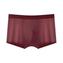 Boxers Masculinos Respiráveis Em Malha 4 Peças Em Cores Sólidas, Calcinhas Íntimas Masculinas