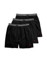 Boxers POLO RALPH LAUREN Classic Fit com Wicking, pacote com 3 unidades pretas e vermelhas Boxers POLO RALPH LAUREN Classic Fit com Wicking, pacote com 3 unidades pretas e vermelhas
