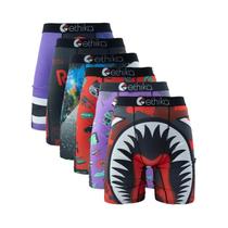 Boxers Respiráveis Para Homens Tamanho plus 6 Peças Estampados Roupa De Banho Sexy Para Homens