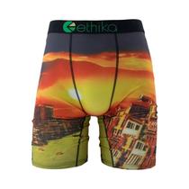 Boxershorts Masculinos Respiráveis de Tamanho Grande Com Estampa ETHIKA, Calções De Banho Sexy