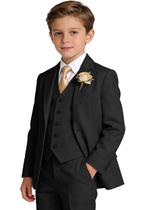Boy Suit Trasign Black Linen, tamanho 12, roupa de casamento de verão Boy Suit Trasign Black Linen, tamanho 12, roupa de casamento de verão
