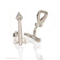 Bp Brinco De Pressão Base Fixa Flecha - Prateado