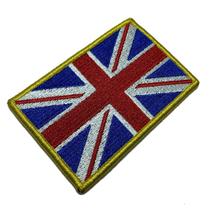 BP0001V21 Bandeira Reino Unido Patch Bordado Fecho Contato BP0001V21 Bandeira Reino Unido Patch Bordado Fecho Contato