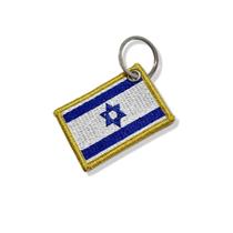 BP0009-011 Bandeira Israel Patch Bordado 5,7x3,8cm