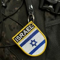 BP0009E-001 Bandeira Israel Patch Bordado 6,8x8,0cm