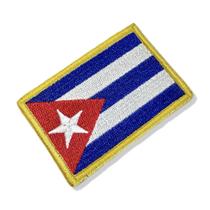 BP0010-001 Bandeira Cuba Patch Bordado 7,5x5,0cm