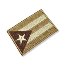 BP0010-004 Bandeira Cuba Patch Bordado 7,5x5cm