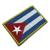 BP0010V21 Bandeira Cuba Patch Bordado Fecho Contato BP0010V21 Bandeira Cuba Patch Bordado Fecho Contato