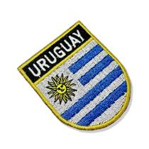 BP0023E-001 Bandeira UruguaI Patch Bordado 6,8x8,0cm BP0023E-001 Bandeira UruguaI Patch Bordado 6,8x8,0cm