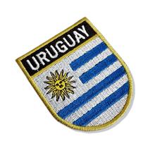 BP0023E-011 Bandeira Uruguai Patch Bordado 5,7x6,8cm - BR44