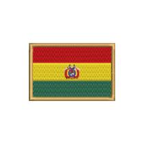 BP0029-001 Bandeira Bolivia Patch Bordado 7,5x5,0cm