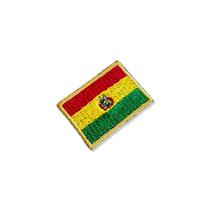 BP0029-031 Bandeira Bolívia Patch Bordado 3,8x2,5cm