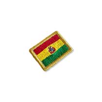 BP0029-031 Bandeira Bolívia Patch Bordado 3,8x2,5cm