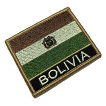BP0029NV03 Bandeira Bolívia Bordado Fecho Contato BP0029NV03 Bandeira Bolívia Bordado Fecho Contato