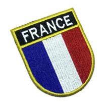 BP0031ET01 França Bandeira Bordada Patch Termo Adesivo BP0031ET01 França Bandeira Bordada Patch Termo Adesivo