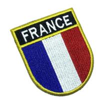 BP0031ET01 França Bandeira Bordada Patch Termo Adesivo